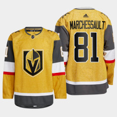 Jonathan Marchessault #81 Vegas Golden Knights Gold Jersey 2022-23 Home Authentic