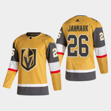 Vegas Golden Knights Mattias Janmark #26 Alternate Authentic Gold Jersey - With 2023 Stanley Cup Patch