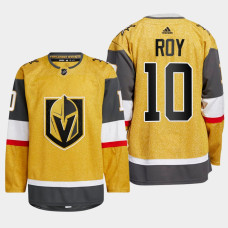 Nicolas Roy #10 Vegas Golden Knights Gold Jersey 2022-23 Home Authentic