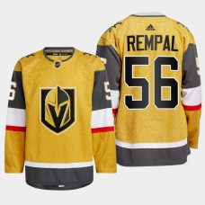Sheldon Rempal #56 Vegas Golden Knights Gold Jersey Home Authentic - With 2023 Stanley Cup Patch