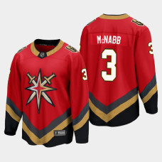 Men's Vegas Golden Knights Brayden McNabb #3 Special Edition Red Jersey - With 2023 Stanley Cup Patch