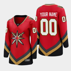 Women Vegas Golden Knights Custom #00 Special Edition Red Jersey - With 2023 Stanley Cup Patch