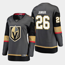 Women Vegas Golden Knights Mattias Janmark #26 2021 Home Black Jersey