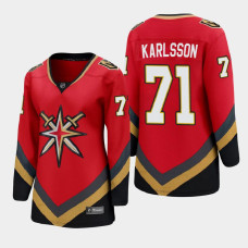 Women Vegas Golden Knights William Karlsson #71 Special Edition Red Jersey - With 2023 Stanley Cup Patch
