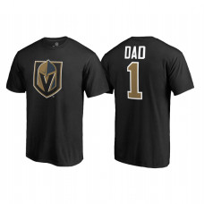 Vegas Golden Knights Black Number One Dad Father's Day T-Shirt