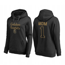 Women's Vegas Golden Knights Black Mother's Day Number 1 Mom Pullover Hoodie 2018