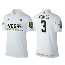Vegas Golden Knights #3 Brayden McNabb white 2018 Stanley Cup Polo Shirt