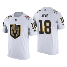 Vegas Golden Knights #18 James Neal White 2018 New Season Draft Player T-shirt
