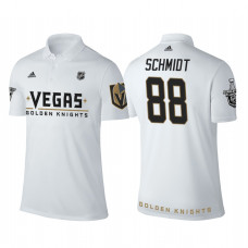 Vegas Golden Knights #88 Nate Schmidt white 2018 Stanley Cup Polo Shirt
