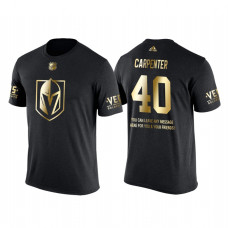 Vegas Golden Knights #40 Ryan Carpenter Gold Limited T-Shirt Black