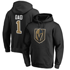 Vegas Golden Knights Black Daddy's Pride Number One Dad Pullover Hoodie