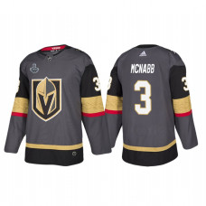 Vegas Golden Knights #3 Brayden McNabb 2018 Stanley Cup Final Bound Patch Authentic Gray Jersey