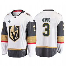 Vegas Golden Knights #3 Brayden McNabb 2018 Stanley Cup Final Breakaway Road White Jersey