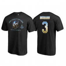 Vegas Golden Knights #3 Brayden McNabb 2018 Western Conference Champion Match Penalty Name and Number T-shirt Black