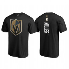 Vegas Golden Knights #6 Colin Miller Black Fanatics Branded Name and Number Primary Logo Shirt 2018