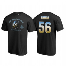 Vegas Golden Knights #56 Erik Haula 2018 Western Conference Champion Match Penalty Name and Number T-shirt Black