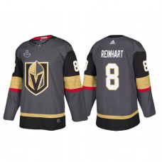 Vegas Golden Knights #8 Griffin Reinhart 2018 Stanley Cup Final Bound Patch Authentic Gray Jersey