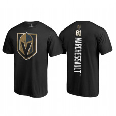 Vegas Golden Knights #81 Jonathan Marchessault Black Fanatics Branded Name and Number Primary Logo Shirt 2018