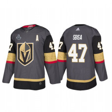 Vegas Golden Knights #47 Luca Sbisa 2018 Stanley Cup Final Bound Patch Authentic Gray Jersey