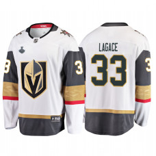 Vegas Golden Knights #33 Maxime Lagace 2018 Stanley Cup Final Breakaway Road White Jersey