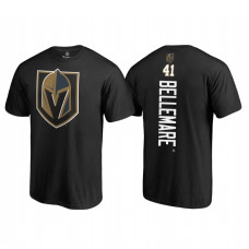 Vegas Golden Knights #41 Pierre-Edouard Bellemare Black Fanatics Branded Name and Number Primary Logo Shirt 2018