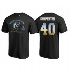 Vegas Golden Knights #40 Ryan Carpenter 2018 Western Conference Champion Match Penalty Name and Number T-shirt Black