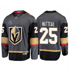 Vegas Golden Knights #25 Stefan Matteau 2018 Stanley Cup Final Bound Breakaway Home Gray Jersey