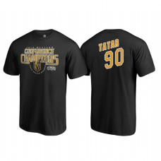 Vegas Golden Knights #90 Tomas Tatar Western Conference Champions 2018 Interference Name and Number Black T-shirt