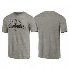 Vegas Golden Knights Western Conference Champions 2018 Boarding Tri-Blend Heather Gray T-Shirt