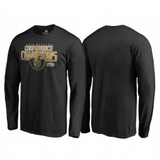 Vegas Golden Knights Western Conference Champions 2018 Interference Long Sleeve Black T-Shirt