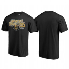 Vegas Golden Knights Western Conference Champions 2018 Interference Black T-Shirt