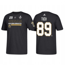 Vegas Golden Knights #89 Alex Tuch 2018 Stanley Cup Playoffs Participant Black T-Shirt