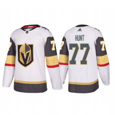Vegas Golden Knights #77 Brad Hunt Authentic Player White Away Jersey
