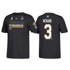 Vegas Golden Knights #3 Brayden McNabb 2018 Stanley Cup Final Bound Name and Number Black T-shirt