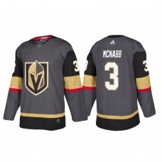 Vegas Golden Knights #3 Brayden McNabb Authentic Player Grey Home Jersey