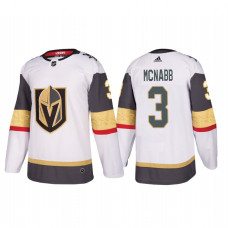 Vegas Golden Knights #3 Brayden McNabb Authentic Player White Away Jersey