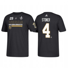 Vegas Golden Knights #4 Clayton Stoner 2018 Stanley Cup Playoffs Participant Black T-Shirt