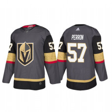 Vegas Golden Knights #57 David Perron Authentic Player Grey Home Jersey