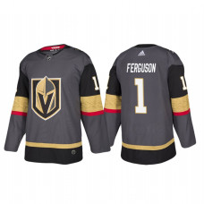 Vegas Golden Knights #1 Dylan Ferguson Authentic Player Grey Home Jersey