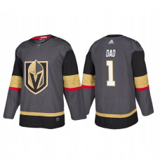 Vegas Golden Knights Father's Day Number 1 Dad Jersey Black