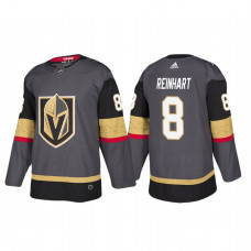 Vegas Golden Knights #8 Griffin Reinhart Authentic Player Grey Home Jersey