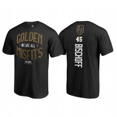 Vegas Golden Knights Jake Bischoff 2018 Stanley Cup Final Name and Number Short Sleeve Black T-Shirt