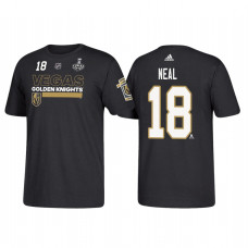 Vegas Golden Knights #18 James Neal 2018 Stanley Cup Final Bound Name and Number Black T-shirt