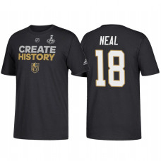 Vegas Golden Knights #18 James Neal 2018 Stanley Cup Final Create History Name and Number Black T-Shirt