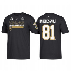 Vegas Golden Knights #81 Jonathan Marchessault 2018 Stanley Cup Final Bound Name and Number Black T-shirt