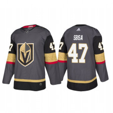 Vegas Golden Knights #47 Luca Sbisa Authentic Player Grey Home Jersey