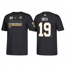 Vegas Golden Knights #19 Reilly Smith 2018 Stanley Cup Playoffs Participant Black T-Shirt