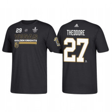 Vegas Golden Knights #27 Shea Theodore 2018 Stanley Cup Playoffs Participant Black T-Shirt