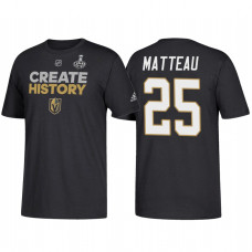 Vegas Golden Knights Stefan Matteau 2018 Stanley Cup Final Create History Black T-Shirt