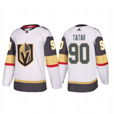 Vegas Golden Knights #90 Tomas Tatar Authentic Player White Away Jersey